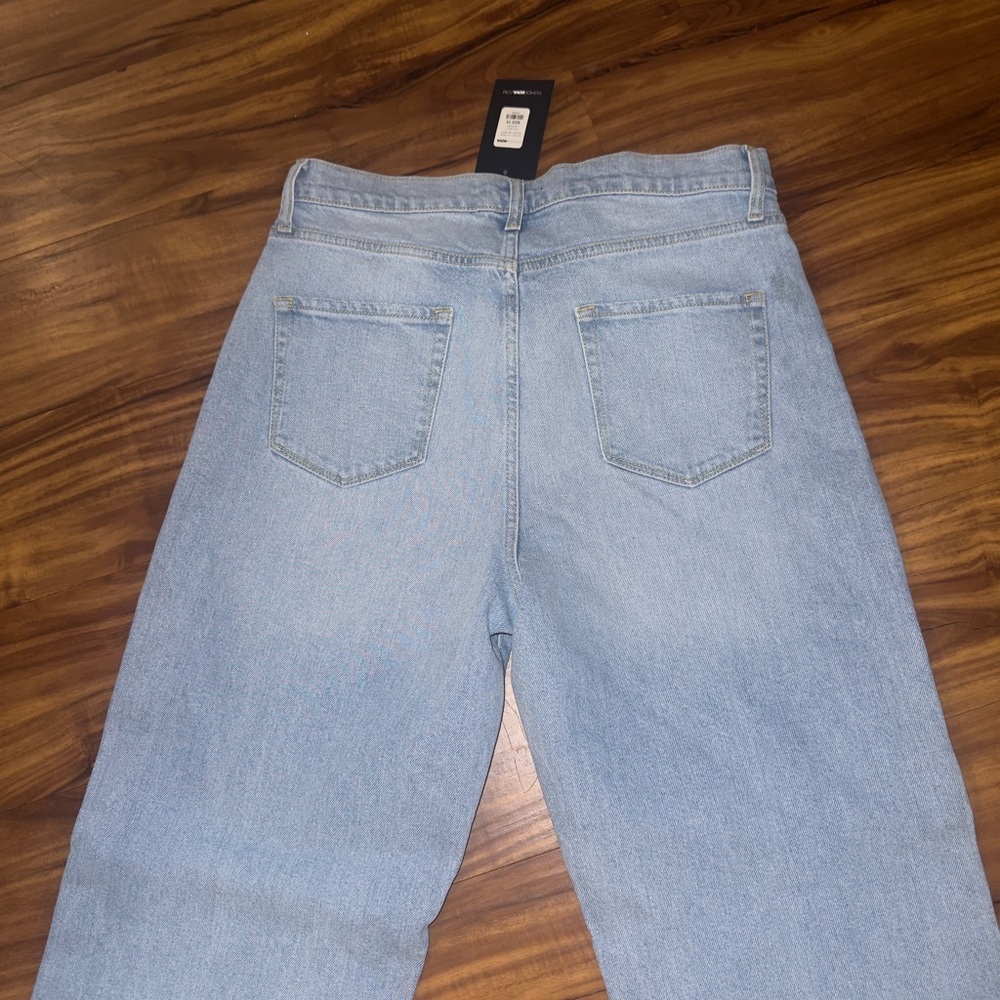 Fashion Nova Light Blue Straight Leg Jeans. SZ 15 NWT - Picture 7 of 9